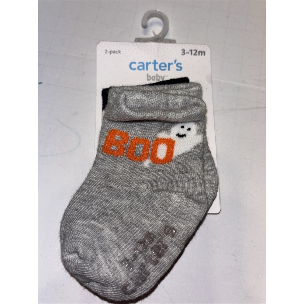 Carter's Baby 2 Pack Halloween Socks 3-12 Months